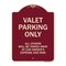 Signmission Designer Series-Valet Parking All Others Will Be Towed Away Car Owner, 24" x 18", BU-1824-9873 A-DES-BU-1824-9873 - alternate 1